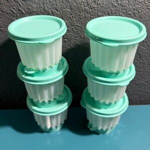 New Vintage Tupperware dessert cups, jello molds, set of 6